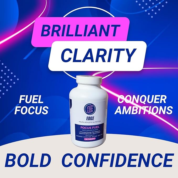 Elevate Young Athletes' Brilliance with Focus Fuel: Natural Focus and Performance Supplement for Kids | Enhance Concentration Clarity and Performance for Youth Athletes