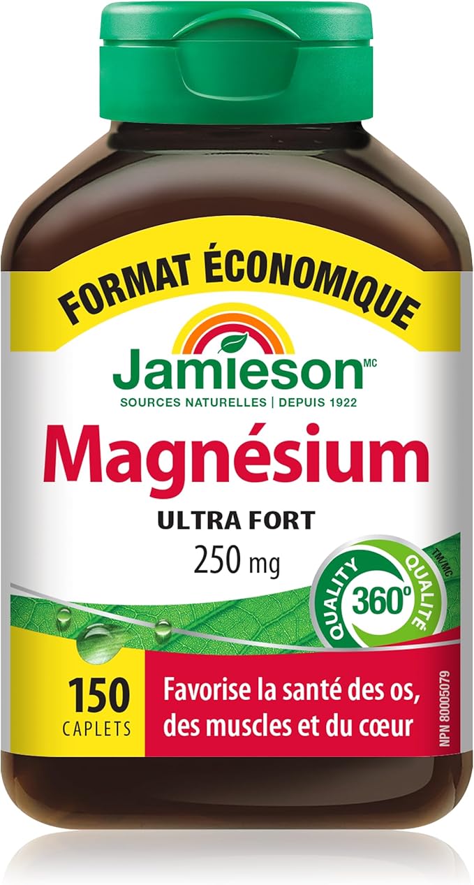 Jamieson Magnesium 250 mg 150 caplets Value Size