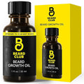 Beard Club - Beard Growth Serum with Natural Castor Coconut and Avocado to Grow a Thicker Fuller Beard Fill in Patches and Stimulate Healthier Facial Hair Growth
