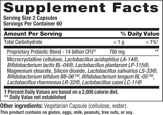 Nutrition Now PB8 Pro-Biotic Vegetarian Acidophilus - Pack of 3 - 120 Capsules Each