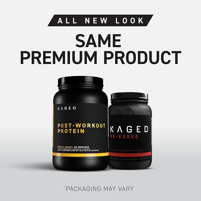 Kaged Post Workout Protein Powder | Iced Lemon Cake | Whey Protein Creatine Glutamine &amp Betaine | Re Recovery Drink | Supports Muscle Building | Supplements for Men &amp Women | 20 Servings