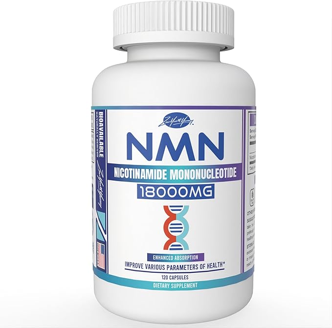 zyy NMN Supplement|Real Nicotinamide Mononucleotide|18000mg per Bottle 300mg per Serving|for Cellular Health Anti-Aging|120 Capsules