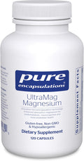Pure Encapsulations UltraMag Magnesium - Superior Absorption - Bone &amp Muscle Support* - Essential Minerals Supplement - Vegan &amp Non-GMO - 120 Capsules