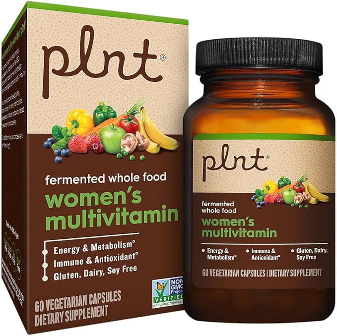 plnt Fermented Whole Food WomenaTMs Multivitamin (60 Vegan Capsules)