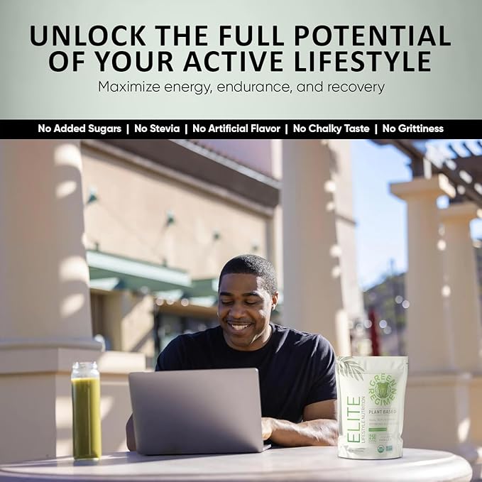 Green Regimen Elite Plant-Based Protein Powder - 25g Complete Hemp &amp Pea Protein Meal Replacement High-Protein Vegan Shake NonGMO Gluten-Free Dairy-Free Low Carb - (Vanilla - 1 Month Supply)