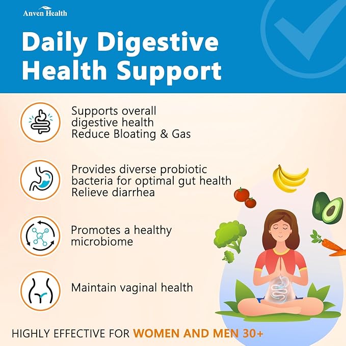 Daily Gut &amp Hormonal Wellness Bundle – 60B Probiotic with 19 Strains + Akkermansia for Menopause Support with Herbal Blend丨2-in-1 Digestive &amp Metabolism Care