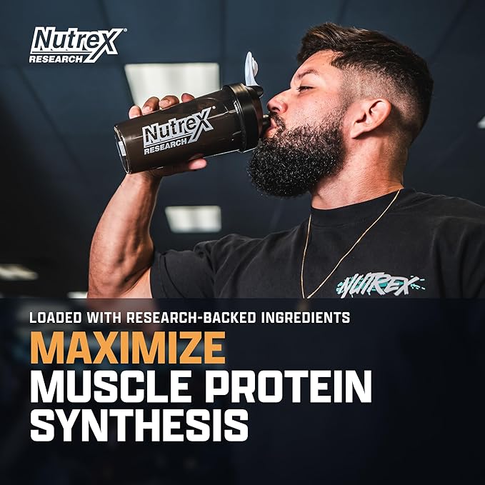 Nutrex Research EAA Hydration | EAAs + BCAA Powder | Muscle Recovery Strength Muscle Building Endurance | 8G Essential Amino Acids + Electrolytes | 30 Servings It's Mango Time