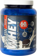 Protein Cookies N Cream 60g Whey Protein BCAA Complex 26 Vitamins &amp Minerals Gluten Free 1.5 LB