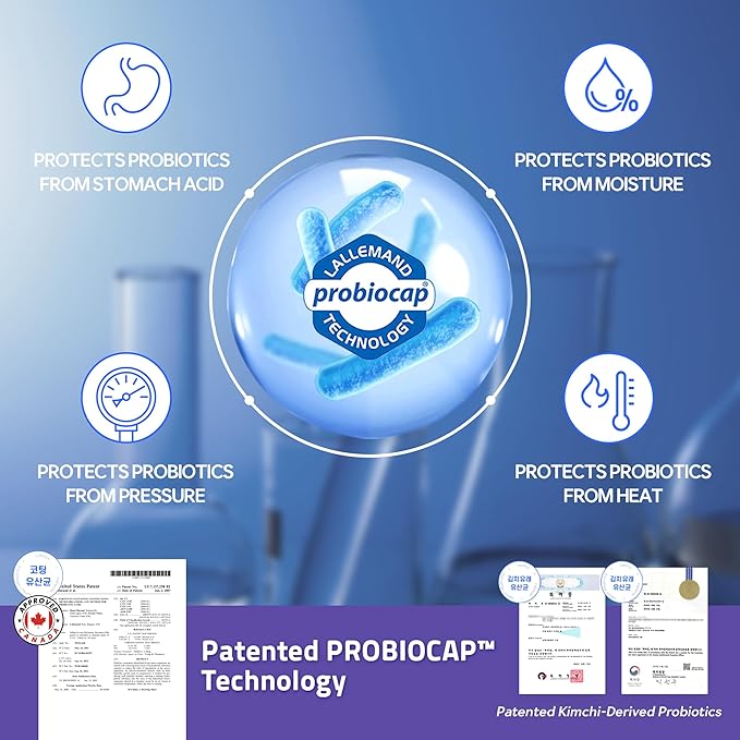 Doctor Developed Premium Impact Probiotics | 13 Probiotic Strains | 1 Billion CFU | For All Ages and Genders | Essential Vitamins | Digestive &amp Gut Health | Blueberry Yogurt Flavor | 30 Count