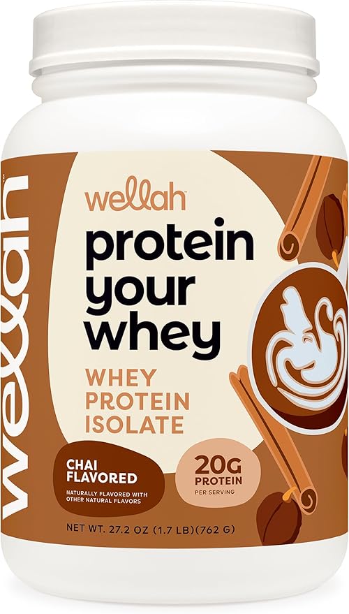 Wellah Protein Your Whey (30 Servings Chai Flavored) - Whey Protein Isolate