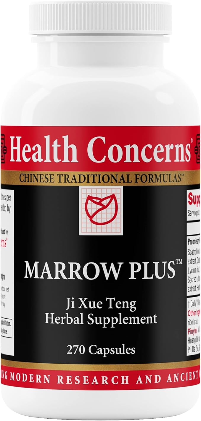 Health Concerns Marrow Plus – Bone Marrow &amp Blood Generation Herbal Supplement – Chinese Herbal Formula for Anemia &amp Circulation Support – Astragus Salvia &amp Tangerine Extracts – 270 Cap
