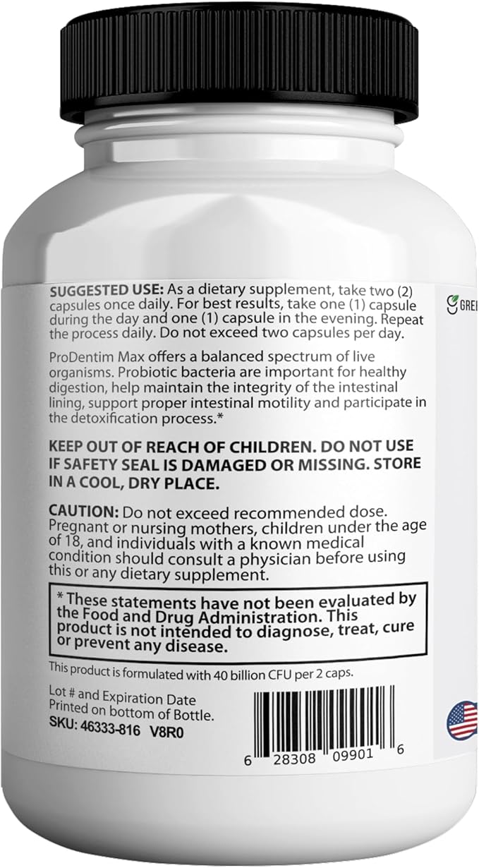 GumAktiv Max Probiotic Supplement 40 Billion CFU 60 Capsules Advanced Formula for Digestive Health (5)