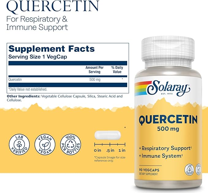 SOLARAY Quercetin 500 mg 90 VegCaps