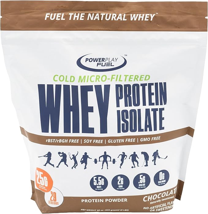 Cold Micro-Filtered Whey Protein Isolate Powder Chocolate 2LB - Grass-Fed Gluten-Free &amp Keto-Friendly Low Lactose - Post Workout Fitness &amp Nutrition for Muscle Recovery