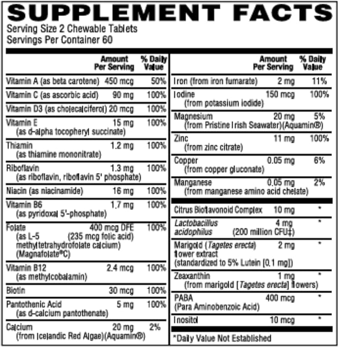 Children's Chewable Grape Multivitamin
