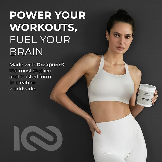 Creapure® Creatine Monohydrate Powder Unflavored 300g | Micronized Creatine Supplement for Men &amp Women Supports Strength Endurance &amp Muscle Performance | Centenarius Nutrition