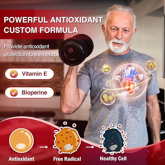 NATURE TARGET CoQ10-400mg Plus PQQ with Vitamin E &amp Organic Olive Oil - Coenzyme-Q10 with BioPerine - High Absorption Antioxidant-for-Heart-Health and Energy Production120 Servings