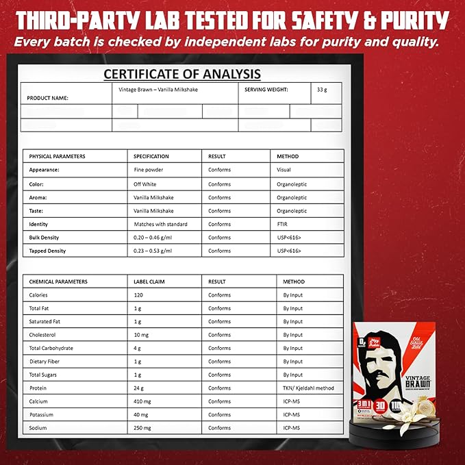 Old School Labs Protein Powder Isolate Sourced from Egg Milk&amp Beef - Made for Men &amp Women for Building Muscle &amp Post-Workout Recovery - Zero Sugar Vanilla Milkshake Flavor - 30 Servings