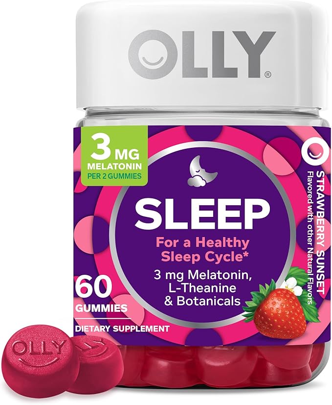 OLLY Sleep &amp Men's Multivitamin Gummy Bundles Melatonin &amp Vitamin Supplements