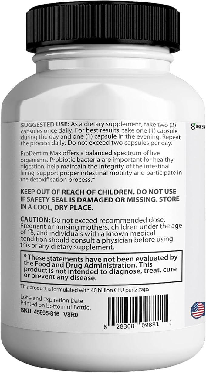 Probiotics 40 Billion CFU – Extra Strength Skin &amp Gut Support with MAKTrek® Bi-Pass Technology – 4 Strains + Prebiotics – Non-GMO Gluten-Free 60 Capsules (1)