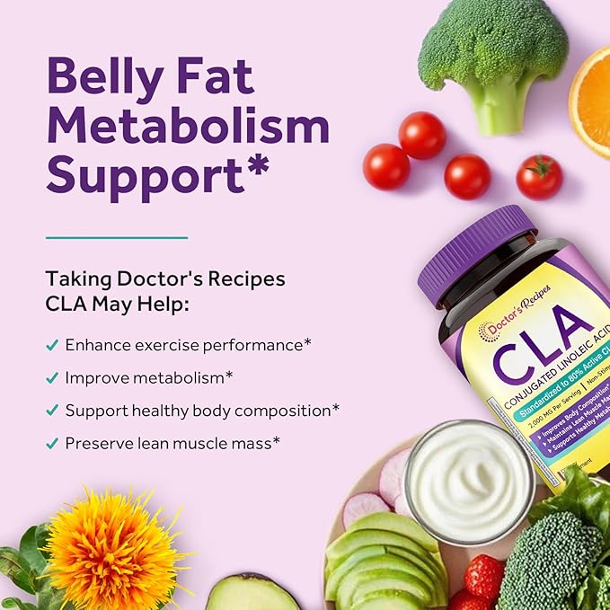 Doctor's Recipes Probiotics &amp CLA Bundle Probiotics for Women 100 Billion CFU CLA 2000mg
