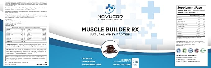 Whey Protein Premium Blend w Stevia (Chocolate) Metabolic Series 2Lb