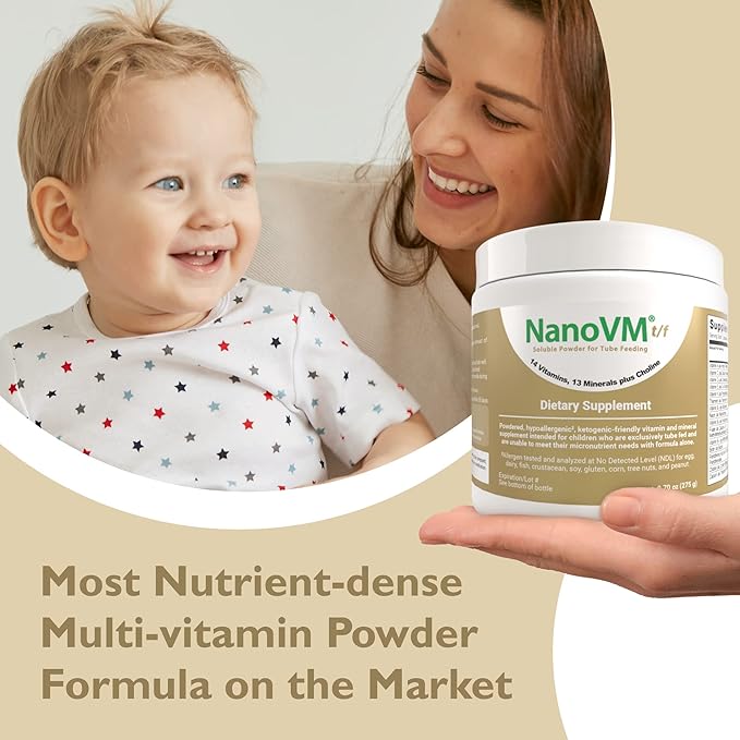 t/f Dietary Supplement for Tube Feeding Allergen-Free Kids Multivitamin Unflavored Vitamin Powder with 14 Vitamins &amp 13 Minerals Low-Carb Kids Vitamins 275g - Solace Nutrition