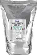 NOW Foods Sports Nutrition Whey Protein Isolate 25 g With BCAAs Creamy Chocolate Powder 10-Pound