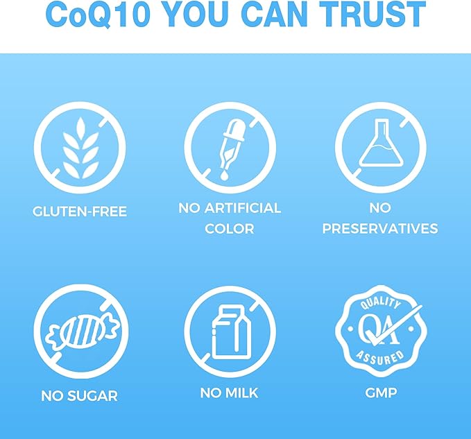 Vitamin World CoQ10 200 mg Softgels Coenzyme Q10 Supplements for Antioxidant Support Heart Health &amp Energy Production Gluten Free 120 Rapid Release Softgels