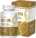 NMN Supplement 1000mg with Resveratrol - 3-in-1 Advanced Formula for NAD+ Boost Cellular Energy &amp Anti-Aging - 99% Pure NMN Supports Immune &amp Muscle Health - 60 Vegan Capsules