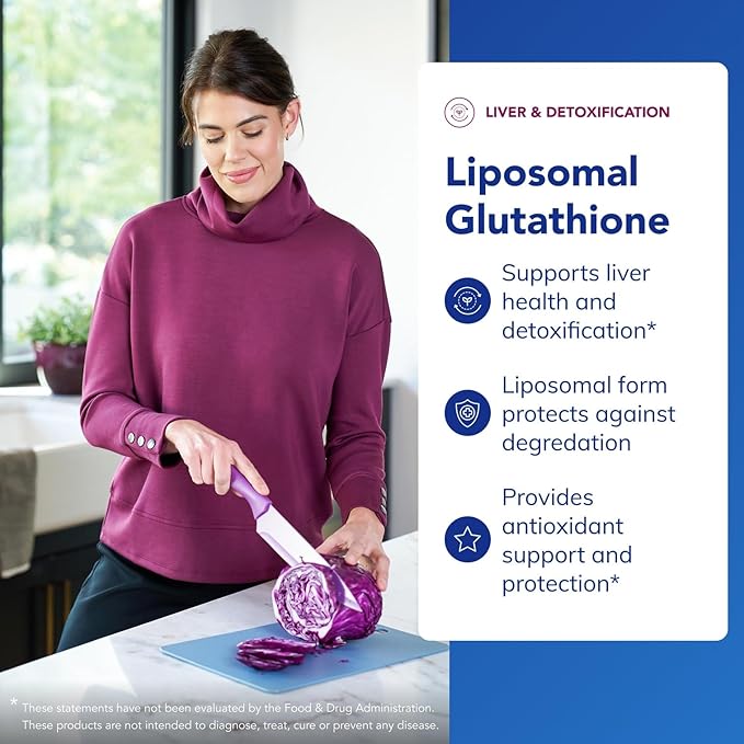 Pure Encapsulations Liposomal Glutathione - Immune Support &amp Liver Detox* - Antioxidant Protection - with Setria Glutathione - Non-GMO - 30 Softgel Capsules