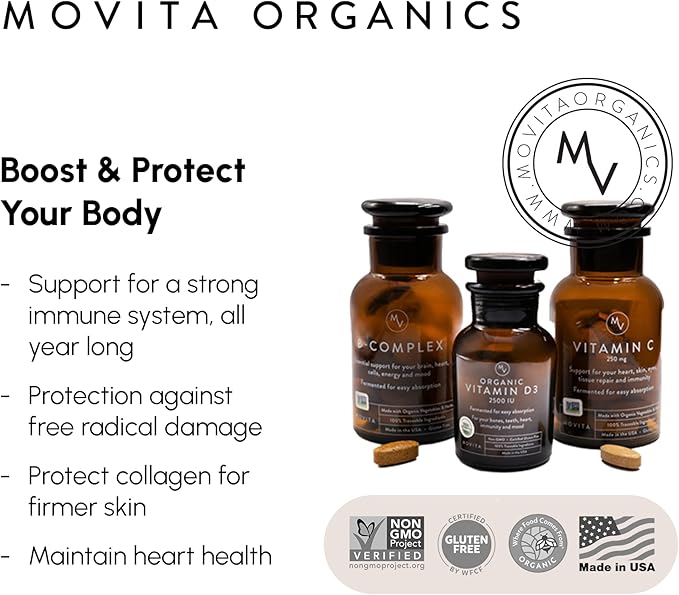 Movita Women’s Daily Multivitamin - Organic Fermented Whole Foods for Enhanced Energy Immunity &amp Vitality - Vegan Gluten-Free Non-GMO - 30-Day Supply (Eco-Friendly Refill Pouch)
