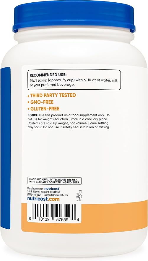 Nutricost Whey Protein Concentrate 2 LB Churro Flavored - GMO-Free Gluten-Free