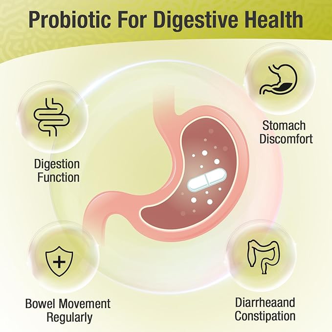 Probiotics for Women &amp Men - 300 Billion CFU 24 Strains + 15 Organic Herbs Prebiotics Blend Daily Probiotic for Digestive Health Immune Gut Bloating - 240 Vegetarian Capsule (240-Days Supply)