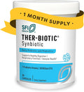 Klaire Labs SFI Health Ther-Biotic Synbiotic - Prebiotics and Probiotics for Women &amp Men - 50 Billion CFU Probiotic Capsules with Sunfiber - Digestive Health and Immune Support (30 ct)