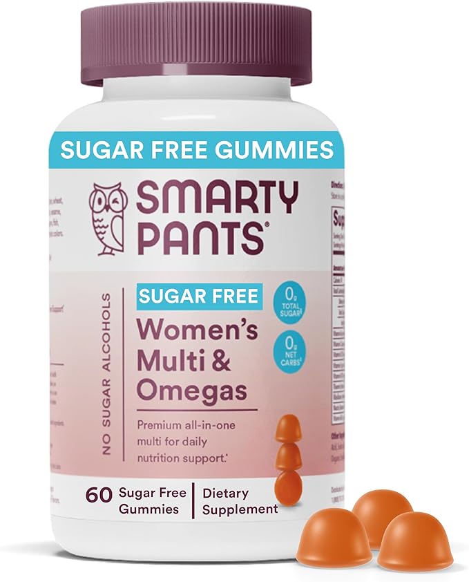 SmartyPants Kids Multivitamin Gummies 120 Count and Women's Multivitamin Gummies 60 Count Bundle