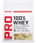 GNC Pro Performance 100% Whey Protein Powder 2.0 Fast Absorbing for Muscle Strength and Recovery Vanilla 12 Servings
