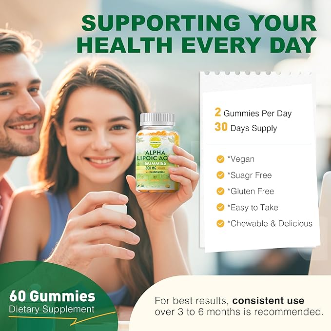 R-Alpha Lipoic Acid Gummies and Alpha GPC Choline Gummies