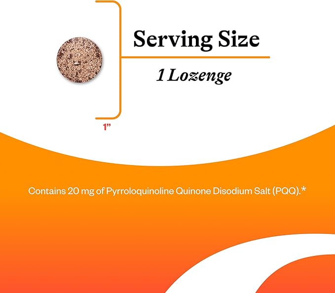 Seeking Health PQQ Lozenge - Support Energy &amp Healthy Aging with Antioxidant Supplement - 20 mg 30 Lozenges