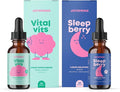 JoySpring Multivitamin &amp SleepBerry Bundle | Kids Vitamins &amp Minerals Naturally Sourced Non-GMO Non-Alcoholic Liquid Formula Immunity Health Support | Vegan &amp Vegetarian Supplements