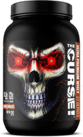 JNX SPORTS The Curse! Ultra Premium Whey Protein Powder Double Chocolate 2lb | 25g Protein Per Serve Primary Source Whey Isolate