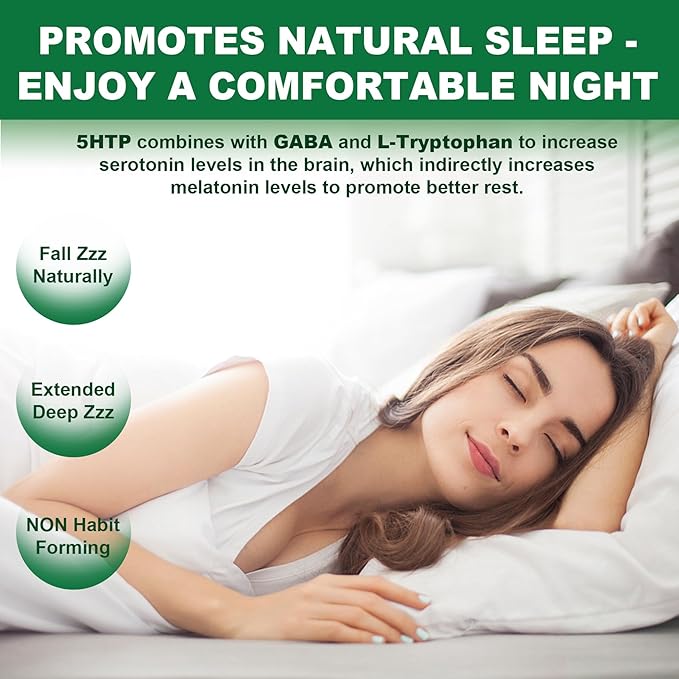 NEVISS Bundle - 5-HTP GABA Gummies 2 Pack + Women &amp Men's 50+ Multivitamin 1 Pack