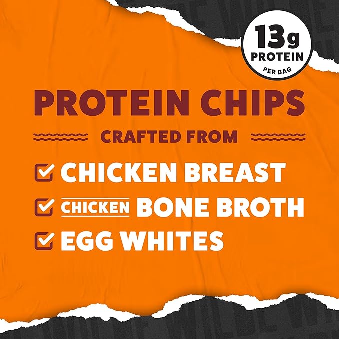 WILDE Protein Chips Spicy Variety Pack Buffalo Spicy Queso Nashville Hot Gluten Free Keto Chips Made With Real Ingredients Protein Snacks Pack of 12