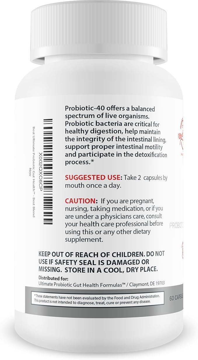 Best Ultimate Probiotic Gut Health - Our Best Total Gut Probiotic - Ultimate 11 Strain Probiotics &amp Prebiotic Formula to Restore Gut Health - Leaky Gut Supplement - Acid Reflux Probiotics