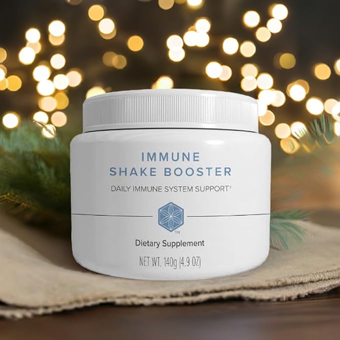 Isagenix Immune Shake Booster - Supports Healthy Immune Function with Wellmune® Beta-Glucans &amp Mushroom Blend - Unflavored Powder for Easy Mixing - Good Source of Fiber - No Artificial Ingredients