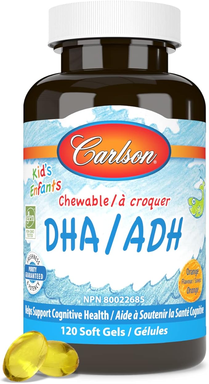 Carlson Carlson for Kids Chew. DHA Orange 120 Softgels