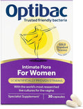 OptiBac Probiotics for Women - 30 Capsules | Vaginal Probiotic with Lactobacillus rhamnosus GR-1 &amp Lactobacillus reuteri RC-14 | Supports Intimate Flora pH Balance &amp Urinary Health