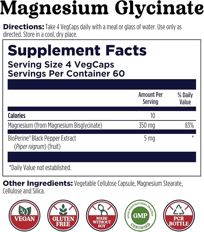 KAL Magnesium Citrate Chewables and Magnesium Glycinate 350 Bundle Nerve Bone Muscle and Enzyme Support 120 Chews 240 VegCaps