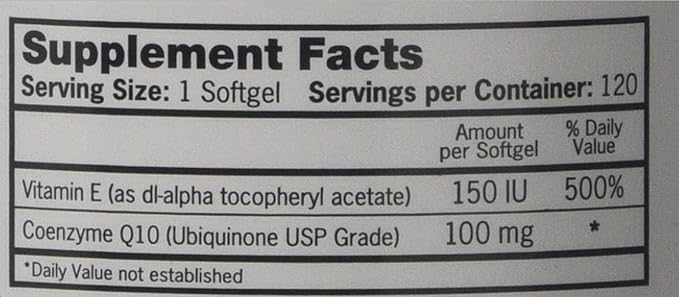 Qunol CoQ10 100mg Softgels Qunol Ultra CoQ10 100mg 3x Better Absorption Antioxidant for Heart Health &amp Energy Production Coenzyme Q10 Vitamins and Supplements 120 Count (Pack of 24)