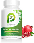 Naturals Mitochondrial Supplements with 1200 mg Pomegranate Extract | Antioxidant Formula for Energy &amp Vitality | Daily Vitamin for Energy and Cellular Health | 90 Capsules